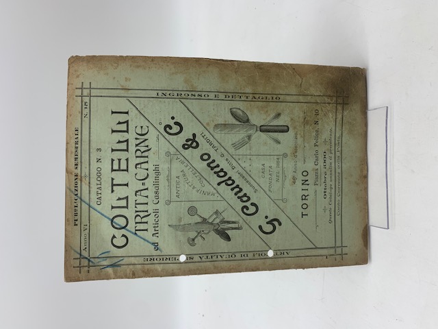 G. Caudano & C. Anno VI, n. 15. Coltelli tritacarne ed articoli casalinghi